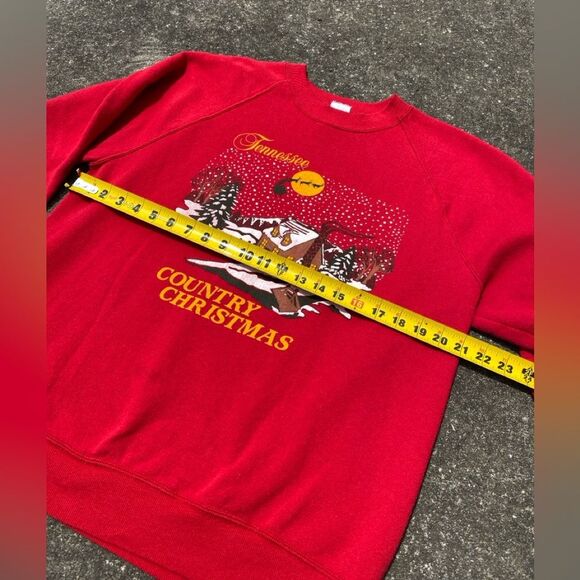 Vintage Tennessee Country Christmas Retro Graphic Crewneck Sweater:Cottagecore - Picture 6 of 9